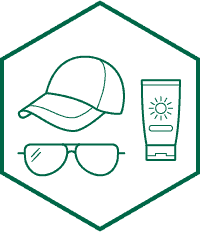 10 essientials of hiking sun protection icon