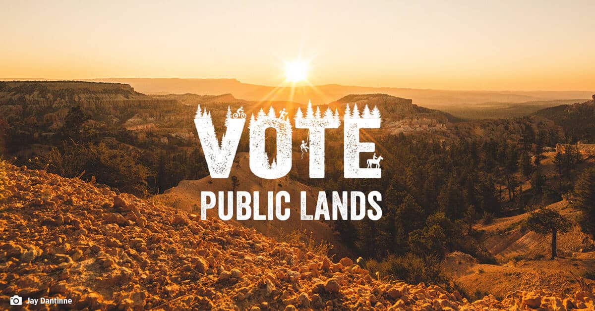 Vote Public Lands FB graphic southwest wordmark only