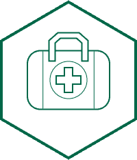 10 Essentials of Hiking - First Aid Kit Icon