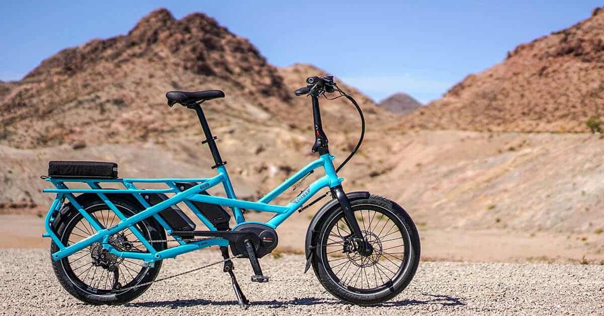 Electric Bicycle resting on the kickstand in the Nevada desert