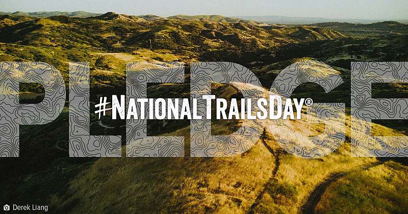 National Trails Day Pledge graphic