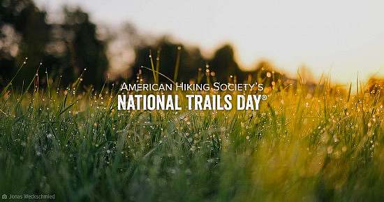 American Hiking Society's National Trails Day® 2022 grassy sunrise
