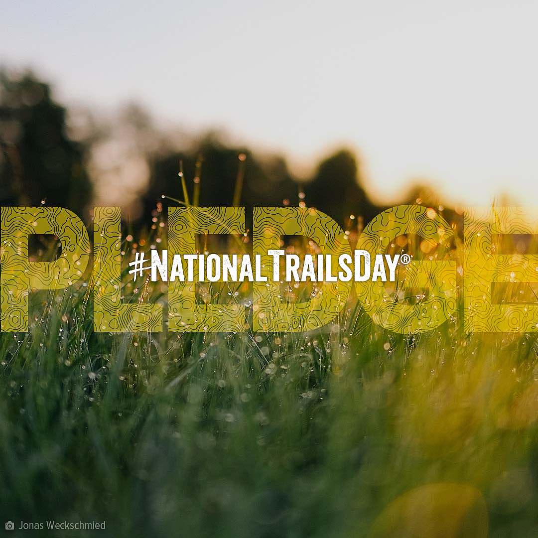 National Trails Day® 2022 Pledge grassy sunrise